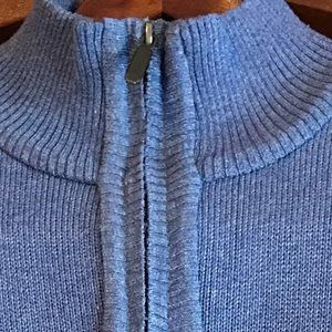 𝅺SORANO Men's 1/4 Zip Front Sweater Size XL 100% Polyester